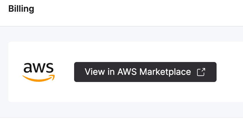 Просмотр выставления счета AWS Marketplace в ClickHouse Cloud