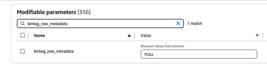 Метаданные строк бинарного лога на FULL